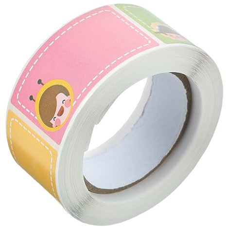 SHINEOFI 1 Rolle Aufkleber Etiketten für Namensschilder gedruckte Adressetiketten personalisierte sticker stickers for Flaschenetiketten für Kindertagesstätten Etiketten für Flaschen