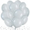 DecoGlee Lot de 30 grands ballons ronds à l'hélium en mylar pour anniversaire, mariage, fête prénatale, anniversaire de mariage, fiançailles, décoration de fête - Blanc - 45,7 cm