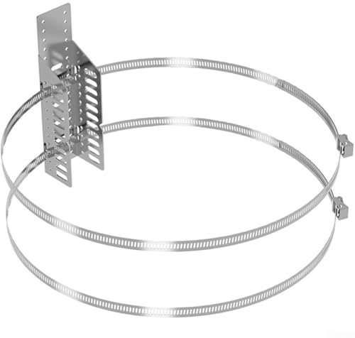 UrbanHui Soporte de tanque de expansión montado en la pared para calentador de agua con dos tiras absorbentes de golpes de acero inoxidable para tanques de hasta 13 pulgadas
