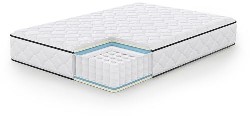 AKORD 7-Zonen Taschenfederkernmatratze 140x200 cm, H3 (Mittelfest), 11 Schichten, Inklusive Matratzenschoner mit Gummizug, Wendbare Rollmatratze, Oeko-TEX® Zertifiziert, Ergonomische Mattress, 26 kg