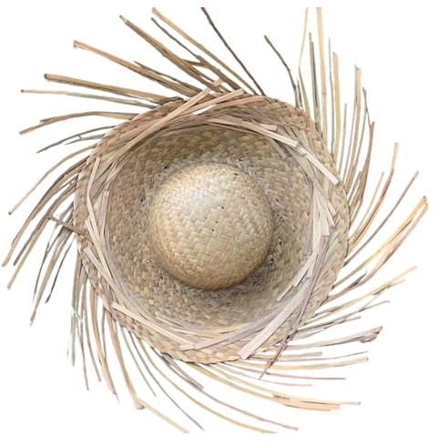 Cappello Messicano Cappelli Sombrero in Paglia Leggera con Tesa Strappata per Uomo Donna Beach Party Cappello Messicano Kaki, Cappelli Sombrero, Mexicano, Paglia, per Me