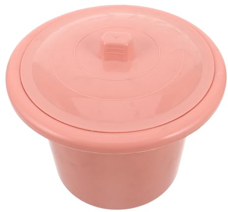 BESTYASH Urinario Portátil Unisex de Plástico con Tapa Sellada, Capacidad Grande para Uso Nocturno, Color Rosa Sakura, Orinal para Adultos para Camping, Cuidado en Casa y Reutilizable