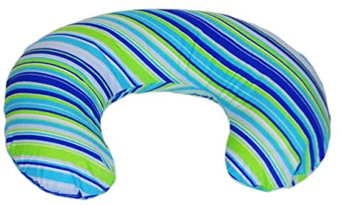 Velinda kleines Stillkissen Lagerungskissen Babykissen Schlafhilfe kuschelig (Muster: bunte Streifen 2)