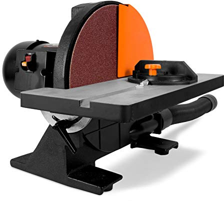 WEN 65812 12-Inch Benchtop Disc Sander with Miter Gauge and Dust Collection System