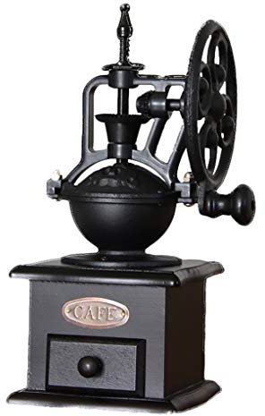 ACMEDE Stile Vintage Macina caffè Manuale, Macinacaffè Manuale Antico Macinacaffè in Ghisa con Impostazioni di Macinatura e Cassetto di Presa