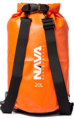 Nava Performance 20L 20 Liter Kapazität Drybag Dry Bag Mit Rucksack Rucksack Tasche Riemen - Orange - Unisex