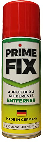 Prime FIX Etikettenlöser, Aufkleber & Kleberreste Entferner 200ml