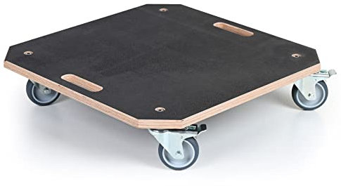 Weva Rollbrett | Siebdruck Transportroller | 40 x 40 cm | bis zu 300 kg Tragkraft | Möbelroller | Made in Germany