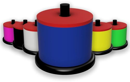 R-Satz Shop Schocken Schockbesteck - Auswahl aus 6 Farben - Schockturm Meiern Knobeln Jule Lügen Partyspiel (Blau)