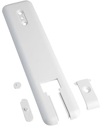 BAUHELD® Cinghia di copertura per tapparelle senza rimozione della cinghia [1 pezzo] – Maxi pannello di copertura da incasso in plastica [distanza tra i fori 185 – 215 mm] – piastra di copertura per