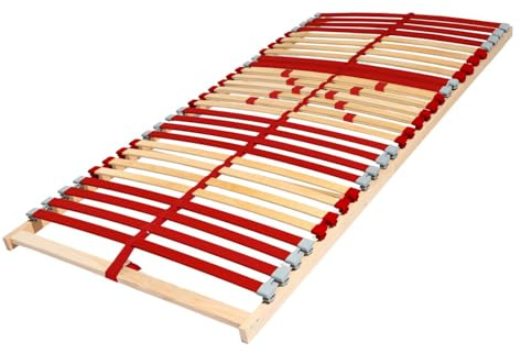 Coemo Lattenrost Ruby K, 7-Zonen Kopfteil/Härtegrad verstellbar, 140x200 cm | Rahmen aus Buche, für alle Matratzenarten, Schlaftypen, hochwertiger Holzlattenrost, Qualität Made in EU