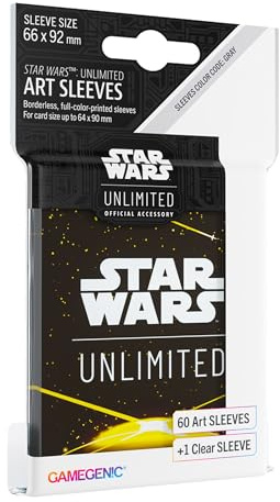 Gamegenic, Star Wars: Unlimited Art Sleeves – Card Back Yellow, Sleeve Color Code: Gray