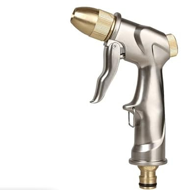 Pistola a spruzzo in metallo, ugello per acqua ad alta pressione con 4 modalità, per innaffiare piante e prato, lavaggio auto, terrazze e animali domestici