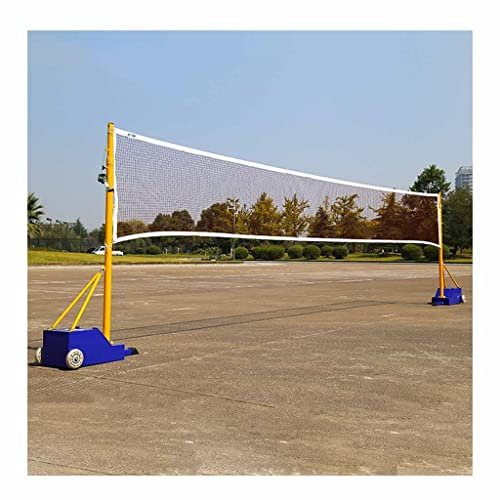Volleyball-/Badmintonstangen mit Netz für Erwachsene und Jugendliche, Volleyball-/Badmintonständer aus Stahl mit Stabiler Basis, für den Innen- und Außenbereich (Farbe: Stil 3, Größe: 5–6,6 Fuß)
