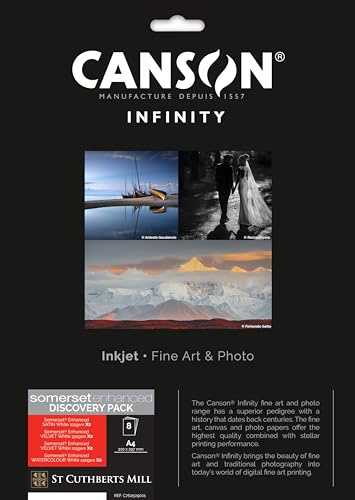 Canson Infinity Somerset Discovery Pack A4-21x29,7cm 8 hojas