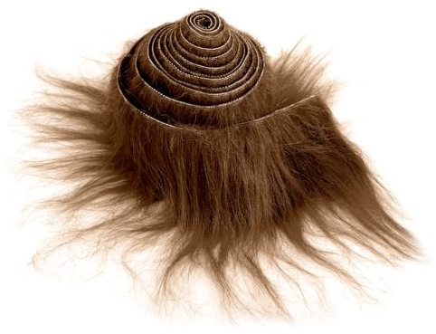 Furry Faux Precut Strips Fellimitat 5 x 180 cm Kunstfell Basteln Meterware Fell Stoff Flauschiges Plüsch Bastelfell für Zwergenbart Weihnachtsmann Haar Wichtel Cosplay DIY Basteldekoration (Hellbraun)