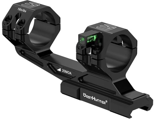 WestHunter Optics präzise Cantilever-Blockmontage für Picatinny-Schiene, Einteilige Zielfernrohrmontage, absolut schussfest | Zero-Recoil Scope Alignment Protection