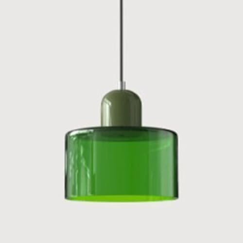 TPWEWRX Moderne Art Deco Pendelleuchte Macaron Hängelampe Wohnzimmer Schlafzimmer Pendelleuchten für Küche Restaurant Cafe (Green 10)