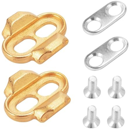 Raheem 8PCS Bike Cleat Set Bicycle Pedal for Crank Brothers Cleats | With Screws Accessory, Bike Shoes Pedals Cleats Set for Crankbrothers Cleats