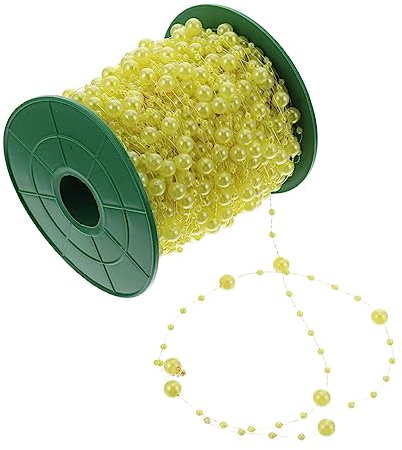 HOMSFOU 1 Rotolo Decorativa Chic per Accessori Tende per Matrimonio e Feste Filo Decorativo per Decorazioni Lampadari e Bouquet