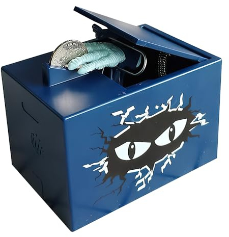 KBIBCK Spardose für Kinder, Elektronisches Sparschwein, Lustige Spardose, Sparschwein für Münzen, Automatisch Stehlende Münzbox, Geeignet für Halloween, Geburtstagsgeschenke
