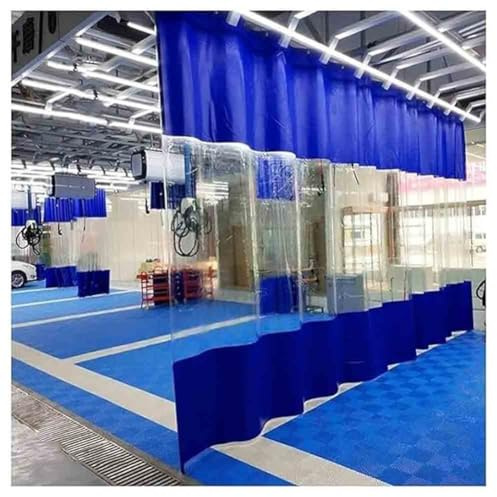 Tende industriali con pannelli trasparenti – Tenda divisoria per garage resistente per lavaggio auto e soluzioni per la privacy industriale