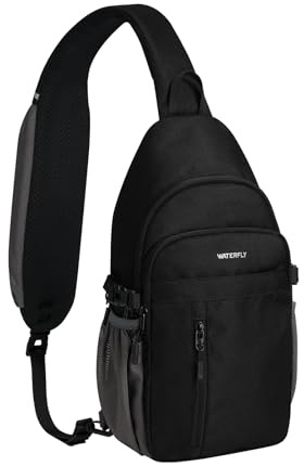Waterfly Sling Bag with Multiple Pockets, Shoulder Bag for Men Women