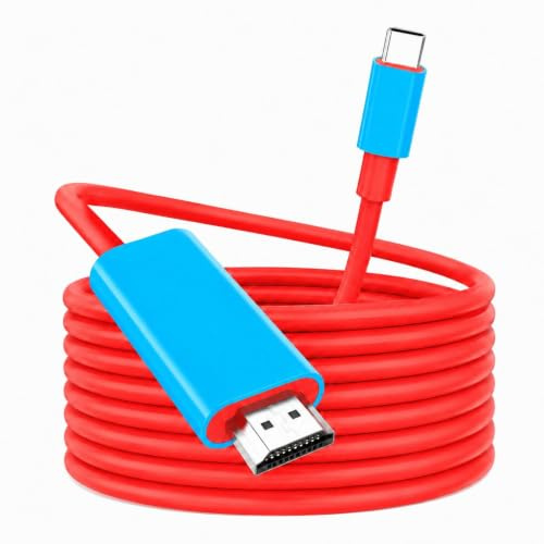 Cable USB C a HDMI para Switch 2/OLED, Adaptador de TV, 3 en 1 | Carga Rápida PD de 100 W y Salida de Vídeo 4 K a 60 Hz, Estación de Acoplamiento Portátil Compatible con Steam Deck/MacBook