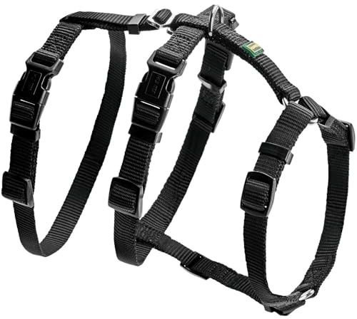 Hunter Vario Rapid - Imbracatura Anti-panico per Cani in Nylon Aderente, Resistente agli Strappi