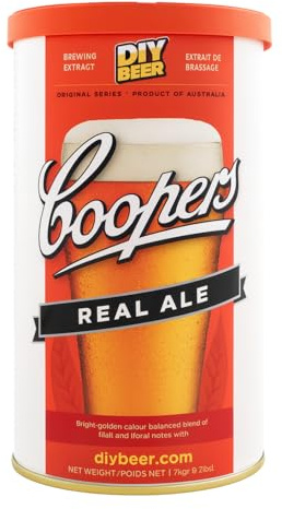 Palucart Malto Coopers Gusto Real Ale, Preparato per Birra Chiara Fatta in casa in Barattolo da 1,7 kg, Malto Artigianale Fai da Te - C