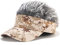 Malaxlx Mens Visor Cap Wig Adjustable Baseball Cap Golf Hats with Fake Hair