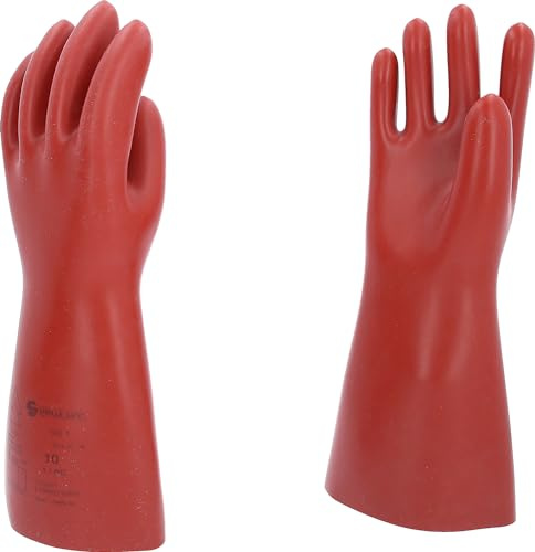 KS Tools 117.0072 Elektriker-Schutzhandschuh mit mechanischem Schutz | Größe 10 | Klasse 1 [7500 V] | rot