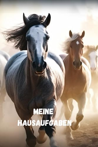 Hausaufgabenheft Pferde