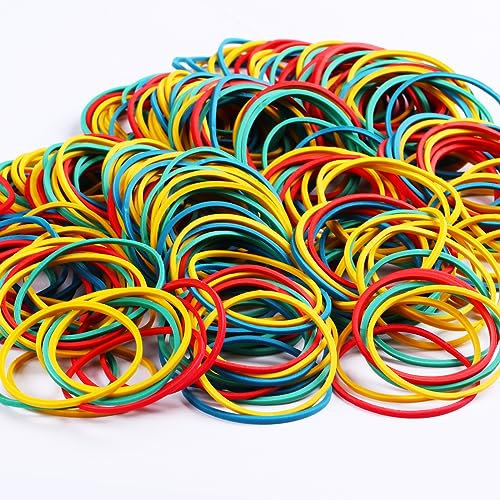 600 pièces Gomas, anillos de colores, gomas para el hogar, el trabajo, la escuela. Una mezcla elástica esencial para la oficina y el hogar