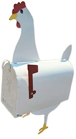 Sbyzm Einzigartige Huhn Kuh Pferd Briefkasten Metall Wandmontage Außen Box Tierdekoration Q0g4 Garten Briefkästen Handwerk Wetterfest