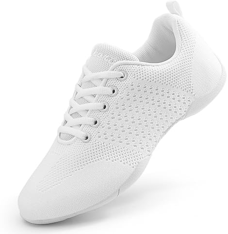 GlideMoves Cheer Shoes Girls Dance Youth Athletic Training Tennis Walking Breathable Competition Tumbling Women
