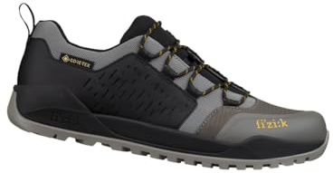 Fizik Unisex Terra Ergolace GTX Flat Off-Road-Fahrradschuhe, Grau/Schwarz, 42 EU