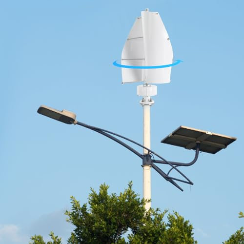 Set turbine eoliche da 24 V, generatore eolico da 500 W, 2 ali, regolazione automatica della velocità del vento, adatto per terrazza, chalet, barca