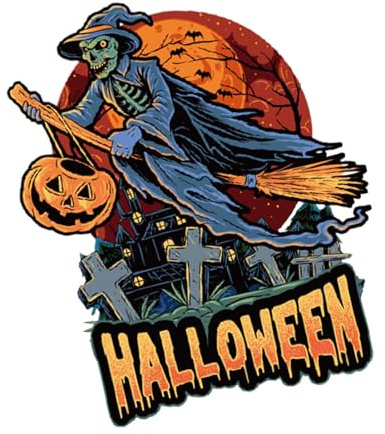 Pancarta de Halloween para cochera – Banner de Halloween para maletero de auto | Banner de Halloween con patrones claros para celebración comunitaria, evento escolar y reunión familiar