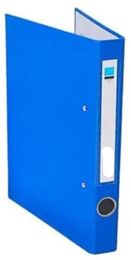 ZRHWSPD Kontoauszugsordner 2 Ring Lever Arch File Portable High Capacity Folder Two Hole Binder Plastic Lever A4 Binder Folders School Office Supplies(Blue)