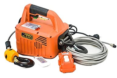MYVVKIA Tragbare elektrische Seilwinde mit 500 kg Tragkraft, manuelle/Fernbedienung/Drahtsteuerung, elektrisches Hebezeug