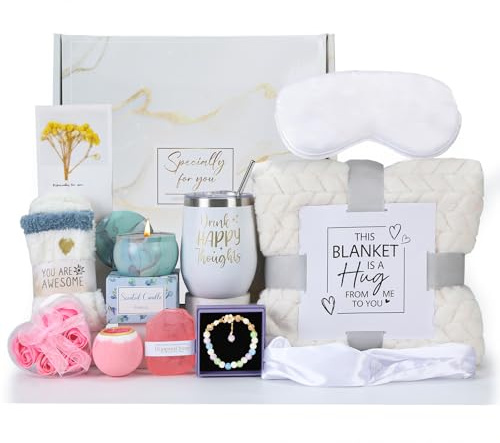 Födelsedag Skäm bort gåvor för kvinnor, bästa vän självvårdande gåvor, badset avkoppling, födelsedag presentkorg för kvinnor vänskap, present till vänner kvinnor1 mamma syster fru henne (gul)