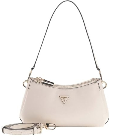 GUESS Schultertasche Umhängetasche Noelle II 3 Comp Shoulder Xbody Bone creme