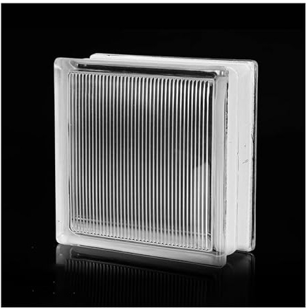 Piastrelle rettangolari in cristallo, Mattone di vetro Quadrato Cavo Isolamento termico Parete divisoria for ufficio 1-10 pz(Style 6,1 pcs)