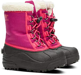 Sorel Bottes d'Hiver Unisexes pour Enfants, YOUTH CUMBERLAND, Rouge (Deep Blush), Taille : 32