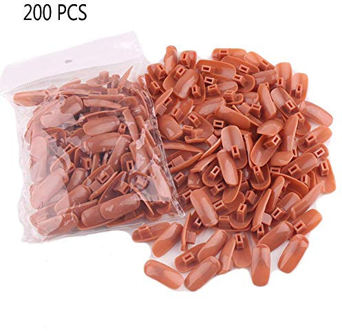 Faux mains d'entraînement pour les ongles, affichage des ongles, outil de manucure flexible et mobile pour manucure - Outil d'entraînement (faux ongles 200 pièces)