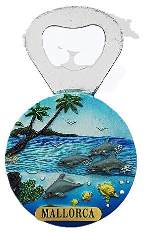 Mallorca Spanien 3D-Kühlschrankmagnet, Flaschenöffner, Reise-Souvenir, Geschenk-Kollektion, Heim- und Küchendekoration, magnetischer Aufkleber, Mallorca Kühlschrankmagnet, Bieröffner