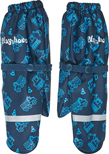 Playshoes unisex barn lera fleece foder varm vind och vattentät handskar, Byggplats, 2 (ca. 2-4 Years)