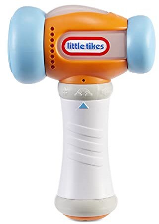Little Tikes Count and Learn Hammer - with #s, Sounds, and Lights - Soft and Textured Grip for Little Hands - Counting Toy for Toddlers, Two Languages, French and English - for Kids Ages 9 Months Plus