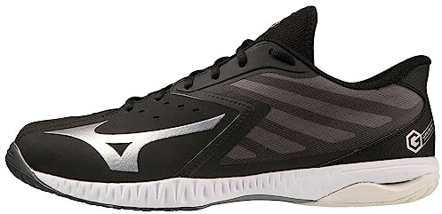 Mizuno Unisex Wave Gk Indoor, Schwarz, Silber, Weiß, 40.5 EU